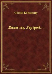 : Znam cię, Septymi... - ebook